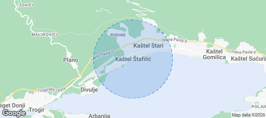 Kaštel Štafilić Airbnb map